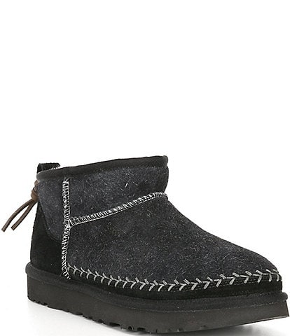 UGG Classic Ultra Mini Biarritz Suede Booties