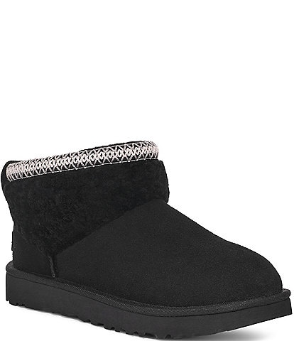 UGG Classic Ultra Mini Maxi Curly Suede Booties