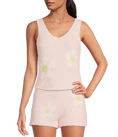 UGG® Cozy Lotus Daisy Print Sweater Knit Coordinating Dulcie Tank Top