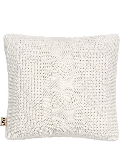 UGG Erie Cable Knit and Faux Fur Pillow