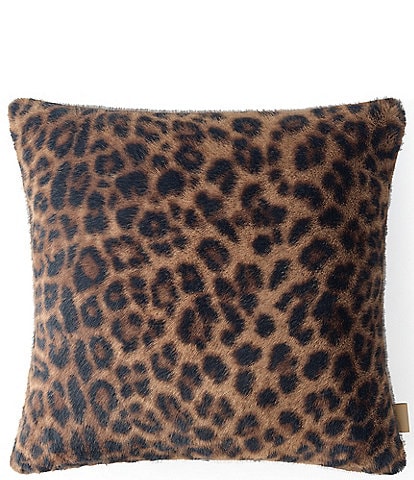 UGG Everett Black Leopard Decorative Square Pillow