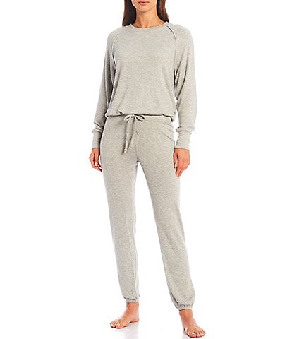 Solid French Terry Jogger - Peach in Women's Loungewear Sets, Pajamas for  Women