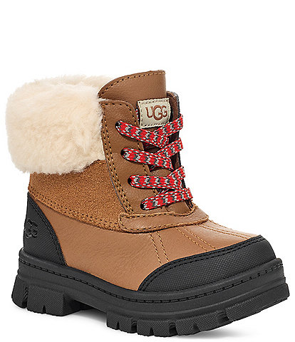 UGG Girls' Ashton Addie Suede and Leather Cold Weather Boots (Infant)