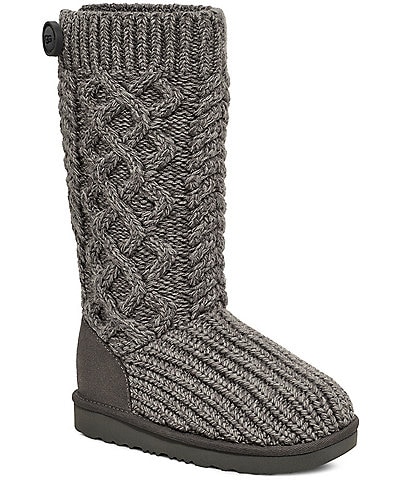UGG Girls' Classic Cardi Cabled Knit Boots (Toddler)