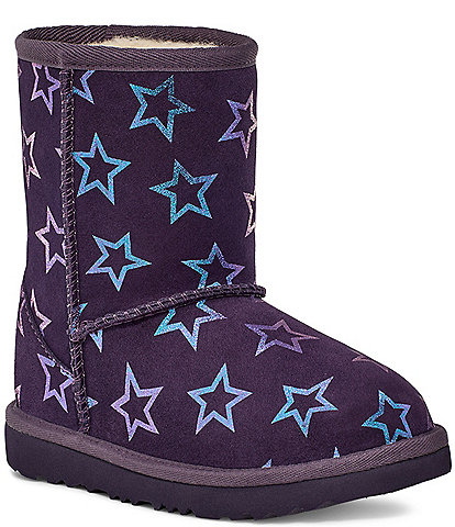 UGG Girls' Classic II Iridescent Stars Boots (Infant)