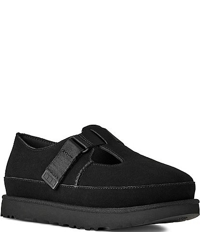 UGG® Goldenstar Suede Platform Mary Jane Slip On Clogs