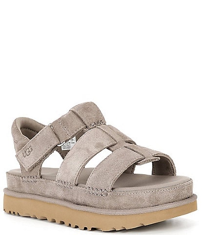 UGG Goldenstar Suede Fisherman Platform Sandals