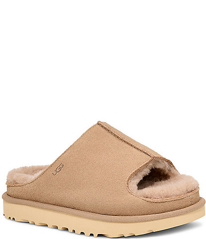 UGG Greenport Suede Platform Slide Sandals