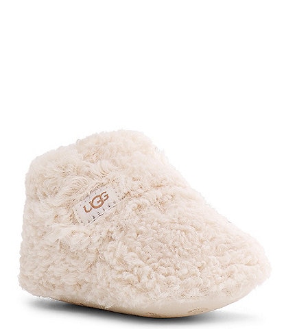 UGG Kids' Bixbee Curly Fur Crib Shoes (Infant)
