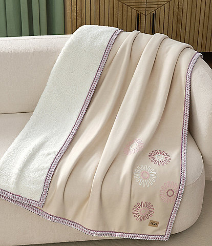 UGG Kirkwood UGGbraid Sun Logo Throw Blanket