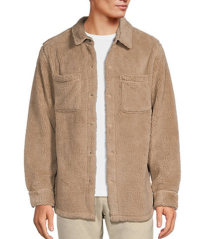 UGG® Loungewear Tasman Long Sleeve Fleece Shirt Jacket