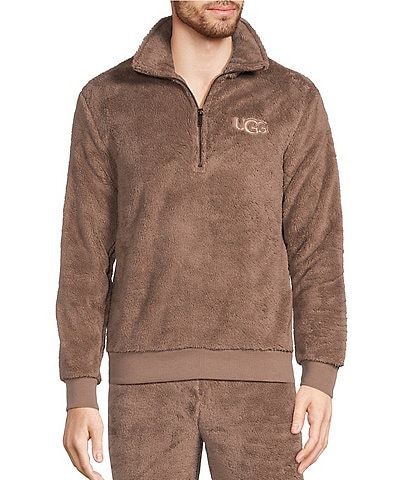 UGG® Loungewear Zeke Faux-Sherpa Long-Sleeve Half-Zip Pullover
