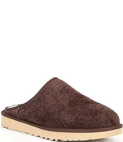 UGG Men's Classic Shaggy Suede Slip-Ons