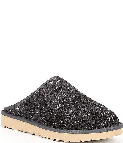 UGG Men's Classic Shaggy Suede Slip-Ons