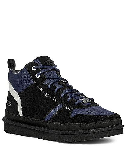 COACH Men's Skate Leather Signature Jacquard Retro Hi-Top Sneakers