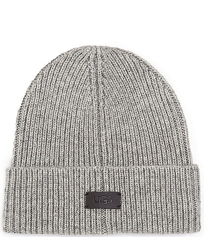 UGG Men's Wide Cuff Ribbed Knit Beanie