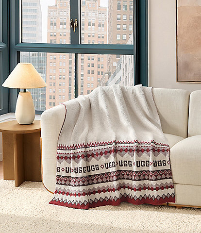 UGG Polaris UGGisle Fair Isle Throw Blanket