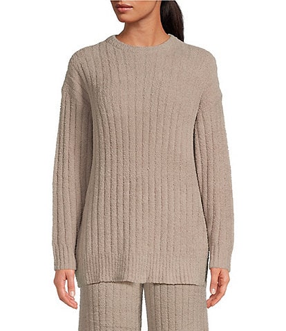 UGG Riz Cozy Knit Crew Neck Long Sleeve Ribbed Lounge Top