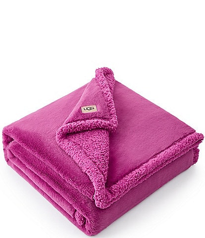 UGG UGGfluff Cynthia Faux Fur Reversible Throw Blanket