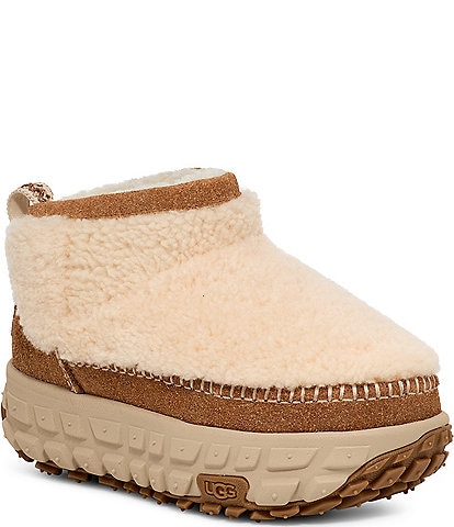 UGG Venture Daze Ultra Mini Cozy Curly Fur Platform Ankle Booties