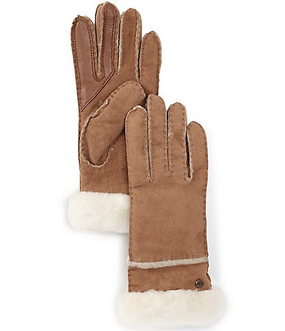 UGG With Sheepskin Seamed Gloves