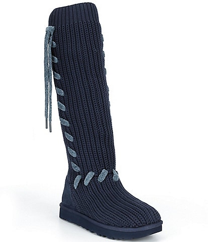 UGG Women's Classic Tall Whipstitch Knit Boots