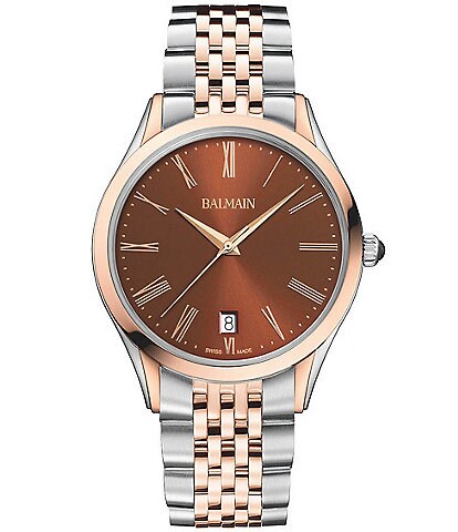 Balmain Paris Men's Quartz Analog Two Tone Stainless Steel