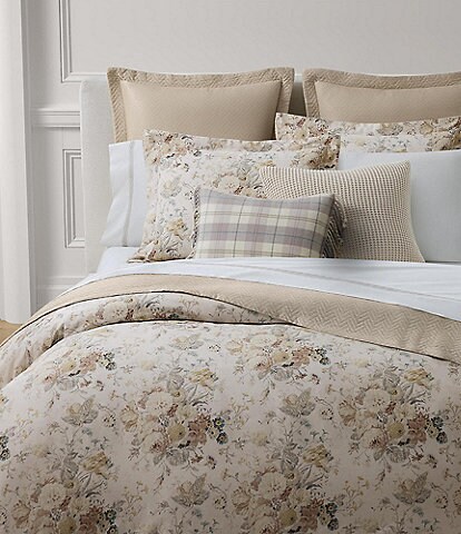 Ralph Lauren Laine Floral Cotton Reversible Duvet Cover | Dillard's