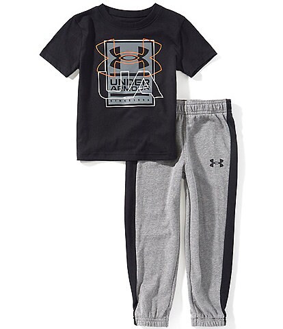 Under Armour Little Boys Long Sleeve Quarter-Zip & Jogger Pants