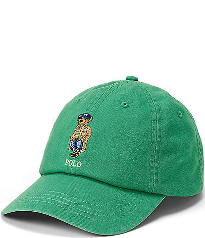 Polo Ralph Lauren Stretch Embroidered Pony Leather Strap Chino Cap