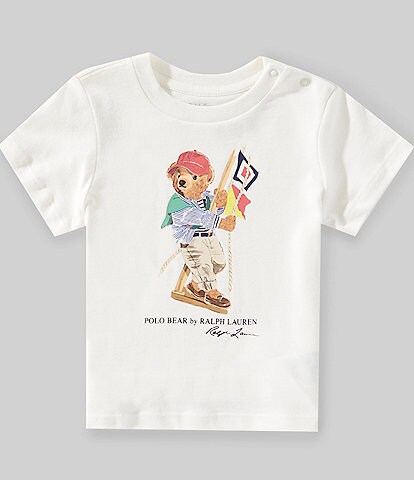 Ralph Lauren Baby Boys Short-Sleeve Ralph's Coffee Polo Bear T