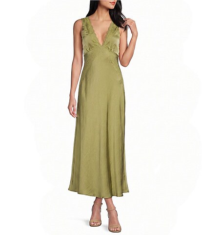 topshop satin halter dress Cowl Maxi Short Sleeve Tops