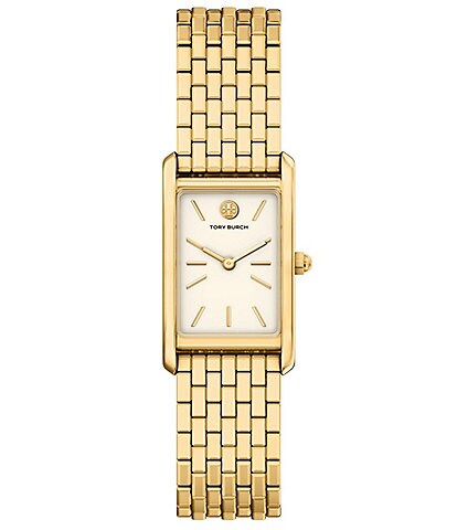 Tory Burch Women's Oval Quartz Two-Hand Stainless Steel Bracelet