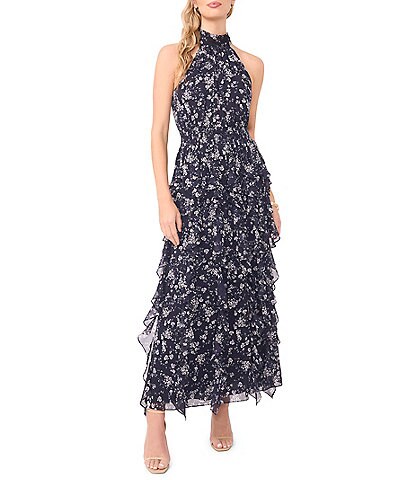 vince camuto halter shift dress High Neck Maxi - Rich Black 20260729-PRODUCT-US