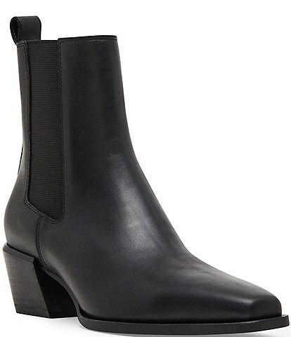 antonio melani roxie leather dress booties Ankle boots
