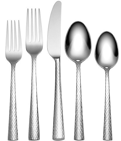 Wallace Silversmiths Reins 20-Piece Stainless Steel Flatware Set