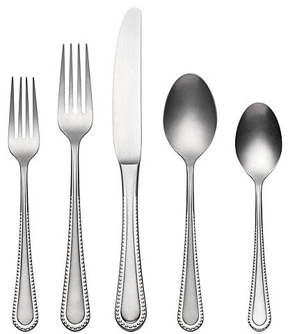 knives spoons Wallace Continental Bead Flatware