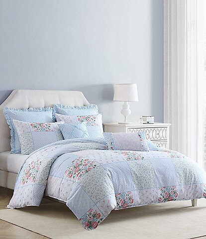 Laura Ashley Harper Floral Patchwork Comforter Set | Dillard's