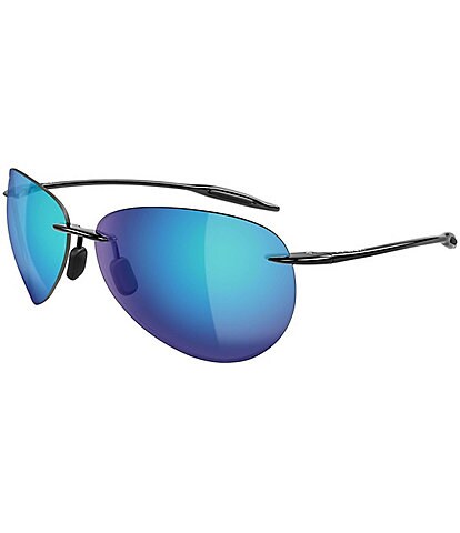 Maui Jim Unisex Ho'okipa PolarizedPlus2® Rimless 64mm Sunglasses