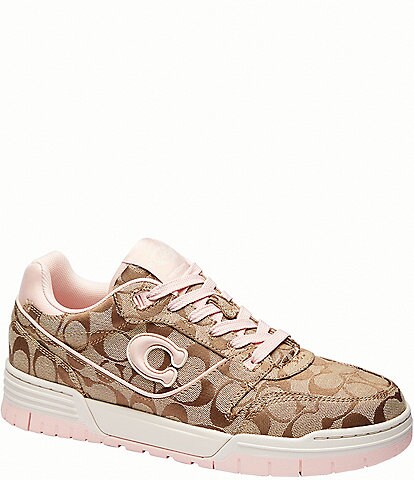 COACH Women's Soho Mixed Canvas Jacquard Signature Logo Sneakers