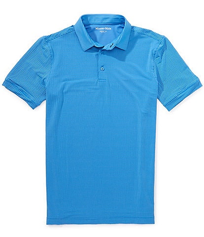 Perry Ellis Ribbed Quarter-Zip Short Sleeve Polo Shirt | Dillard's