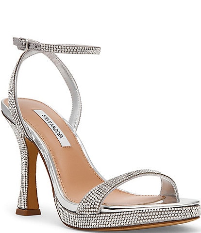 Jessica Simpson Jaeya Metallic Rhinestone Strappy Dress Sandals