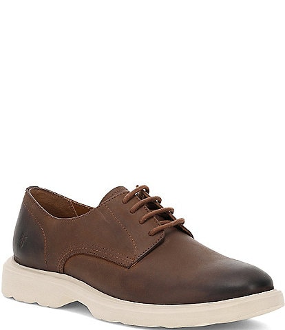 Johnston & Murphy Men's McGuffey Tumbled Leather Plain Toe Lace Up