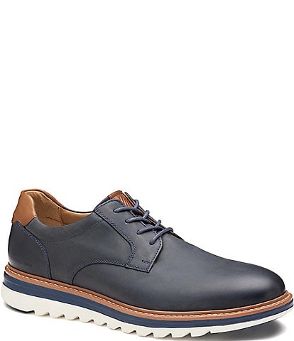 Johnston & Murphy Men's McGuffey 2 Leather Plain Toe Oxfords