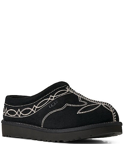 UGG Ansley Water-Resistant Suede Wool Lined Moccasin Slippers