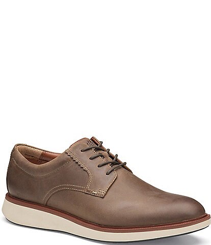 Johnston & Murphy Men's McGuffey Tumbled Leather Plain Toe Lace Up