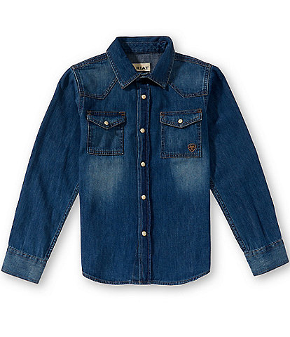 Polo Ralph Lauren Big Boys Long-Sleeve Denim Sportshirt | Dillard's