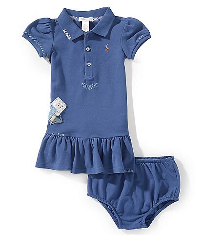 Ralph Lauren Baby Girls Polo Cupcake Dress