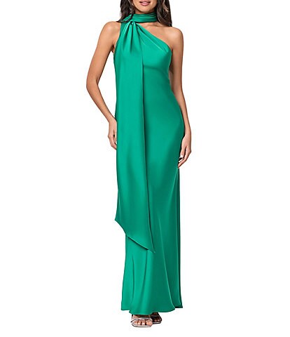 betsy adam green dress Colette Satin Ruched Trim Size:10Y