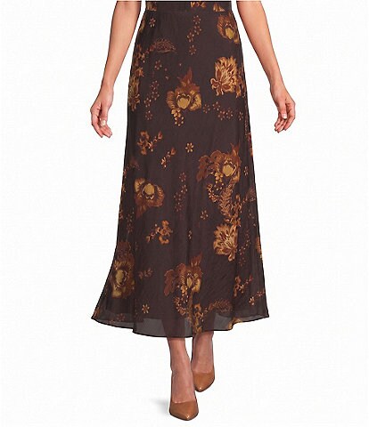 Alex Marie Coordinating Shirley Printed Satin Skirt | Dillard's